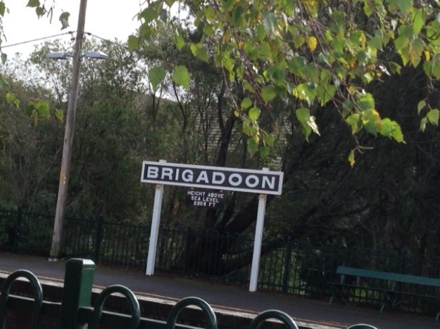 Bundanoon railway in April